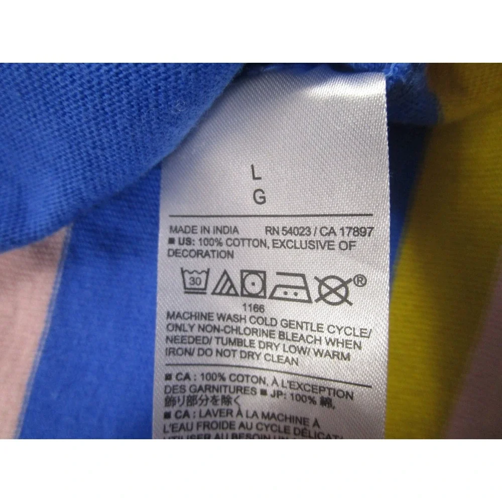 Banana Republic Polo‎ Mens Large Blue Striped Preppy Modern Casual
